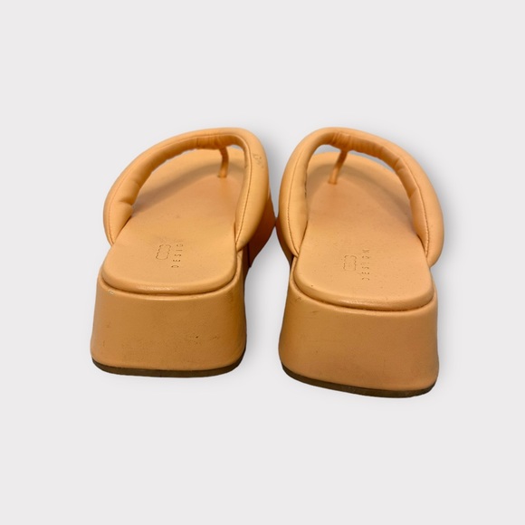 ASOS Pastel orange, platform flip flops - Picture 3 of 7